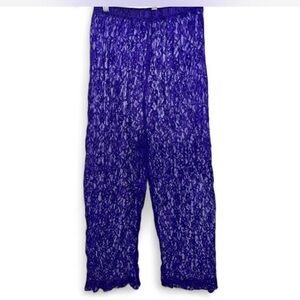 Vintage Purple Lace Pajama Bottoms Medium